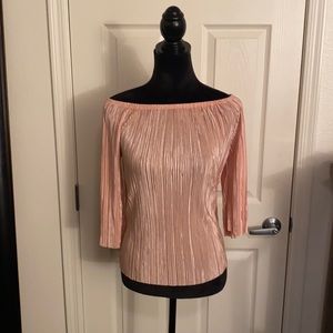 Cacia pink off the shoulder top. Size M